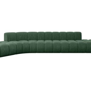 Narożnik lewostronny modułowy Solven-L2 – 471x174x70 cm Zielony 758195