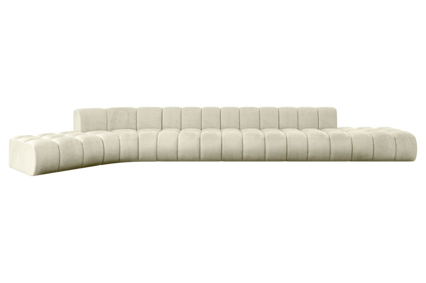 Narożnik lewostronny modułowy Solven-L3 - 562x174x70 cm Beżowy 758878