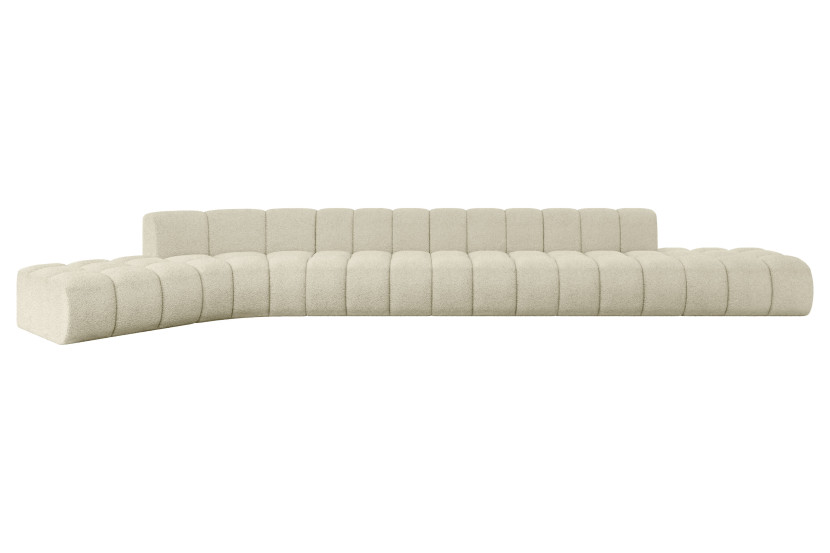 Narożnik lewostronny modułowy Solven-L3 - 562x174x70 cm Beżowy 758449