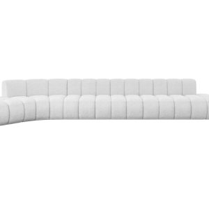 Narożnik lewostronny modułowy Solven-L3 – 562x174x70 cm Biały 758331 Narożnik lewostronny modułowy Solven-L3 – 562x174x70 cm Biały 758331