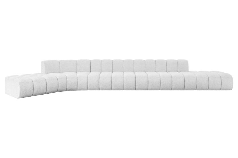 Narożnik lewostronny modułowy Solven-L3 - 562x174x70 cm Biały 758331