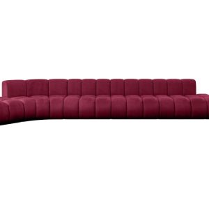 Narożnik lewostronny modułowy Solven-L3 – 562x174x70 cm Bordowy 758736 Narożnik lewostronny modułowy Solven-L3 – 562x174x70 cm Bordowy 758736