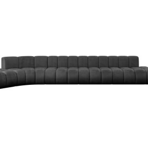 Narożnik lewostronny modułowy Solven-L3 – 562x174x70 cm Czarny 758361 Narożnik lewostronny modułowy Solven-L3 – 562x174x70 cm Czarny 758361