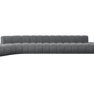 Narożnik lewostronny modułowy Solven-L3 – 562x174x70 cm Grafitowy 758357 Narożnik lewostronny modułowy Solven-L3 – 562x174x70 cm Grafitowy 758357