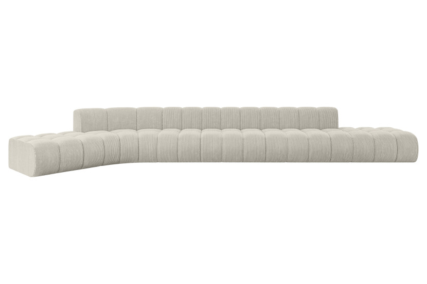Narożnik lewostronny modułowy Solven-L3 - 562x174x70 cm Kremowy 758212