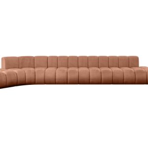Narożnik lewostronny modułowy Solven-L3 – 562x174x70 cm Morelowy 758273 Narożnik lewostronny modułowy Solven-L3 – 562x174x70 cm Morelowy 758273
