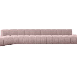 Narożnik lewostronny modułowy Solven-L3 – 562x174x70 cm Różowy 758461 Narożnik lewostronny modułowy Solven-L3 – 562x174x70 cm Różowy 758461