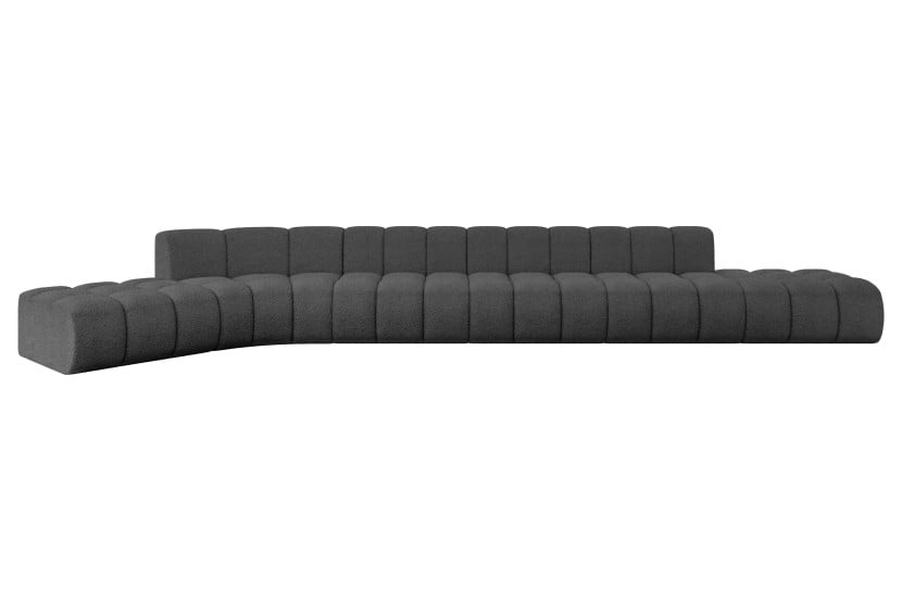 Narożnik lewostronny modułowy Solven-L3 - 562x174x70 cm Szary 758501