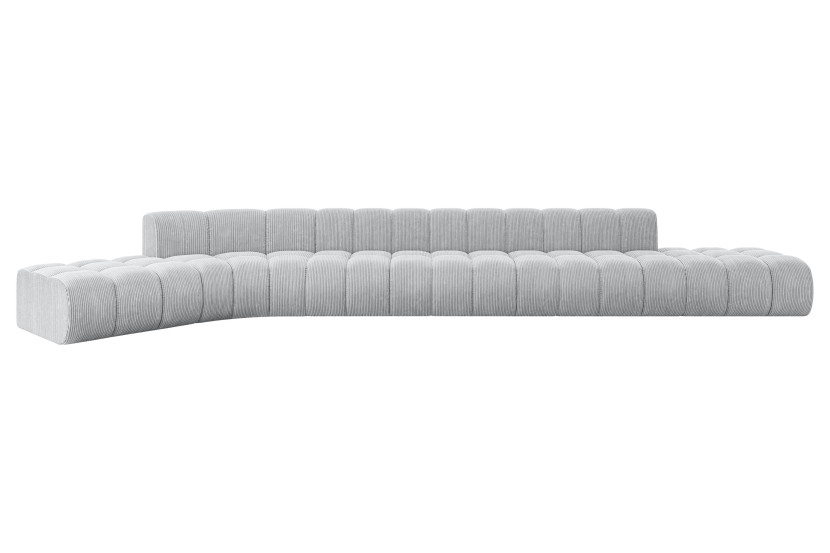 Narożnik lewostronny modułowy Solven-L3 - 562x174x70 cm Szary 758478