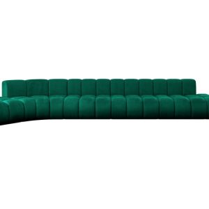 Narożnik lewostronny modułowy Solven-L3 – 562x174x70 cm Zielony 758670