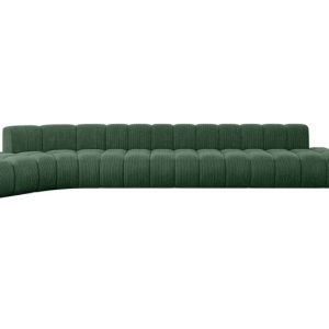 Narożnik lewostronny modułowy Solven-L3 – 562x174x70 cm Zielony 758443