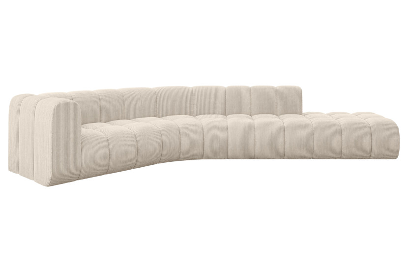 Narożnik lewostronny modułowy Tilmo-L1 - 399x194x70 cm Beżowy 758431