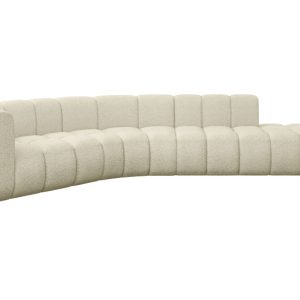 Narożnik lewostronny modułowy Tilmo-L1 – 399x194x70 cm Beżowy 758152