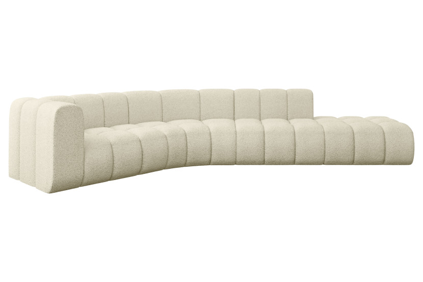 Narożnik lewostronny modułowy Tilmo-L1 - 399x194x70 cm Beżowy 758152