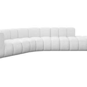 Narożnik lewostronny modułowy Tilmo-L1 – 399x194x70 cm Biały 758320