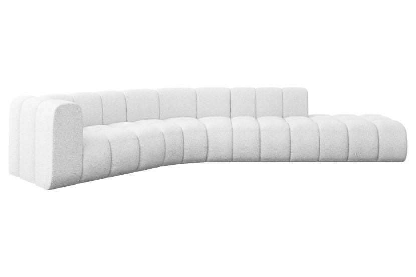 Narożnik lewostronny modułowy Tilmo-L1 - 399x194x70 cm Biały 758320