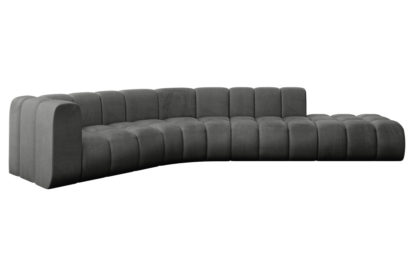 Narożnik lewostronny modułowy Tilmo-L1 - 399x194x70 cm Grafitowy 758300