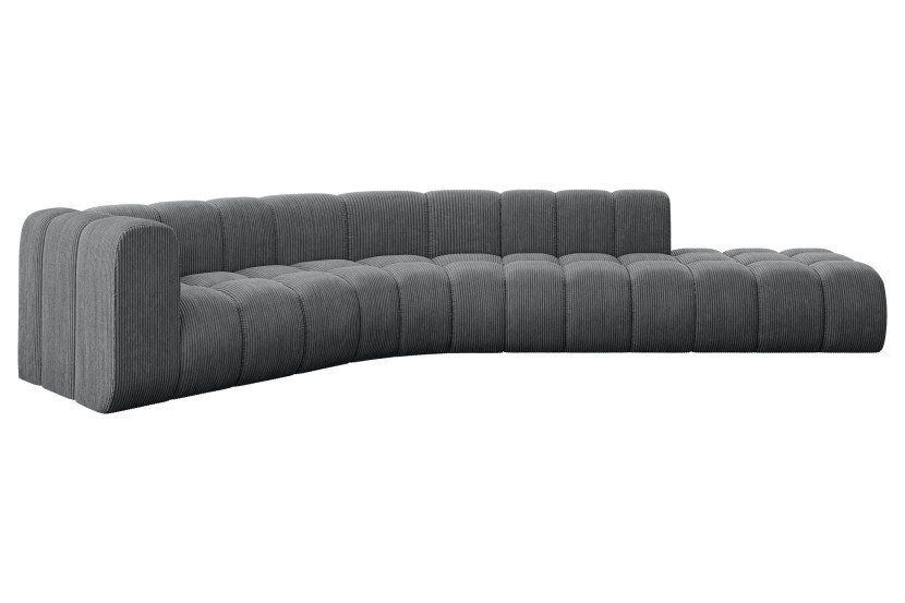 Narożnik lewostronny modułowy Tilmo-L1 - 399x194x70 cm Grafitowy 758288