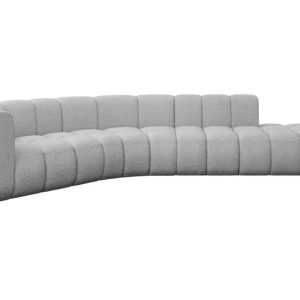 Narożnik lewostronny modułowy Tilmo-L1 – 399x194x70 cm Jasny szary 758767