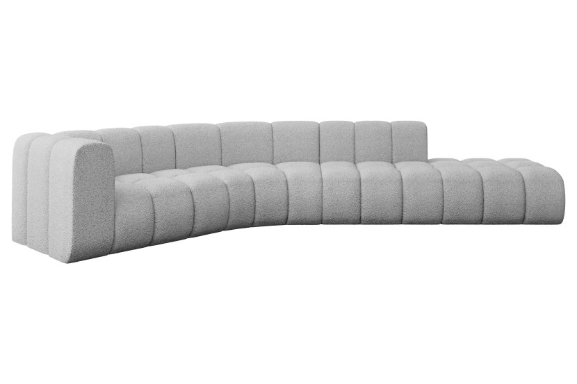 Narożnik lewostronny modułowy Tilmo-L1 - 399x194x70 cm Jasny szary 758767