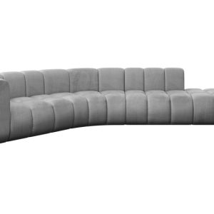 Narożnik lewostronny modułowy Tilmo-L1 – 399x194x70 cm Jasny szary 758429