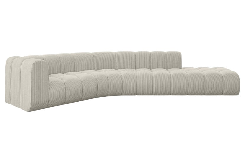 Narożnik lewostronny modułowy Tilmo-L1 - 399x194x70 cm Kremowy 758234