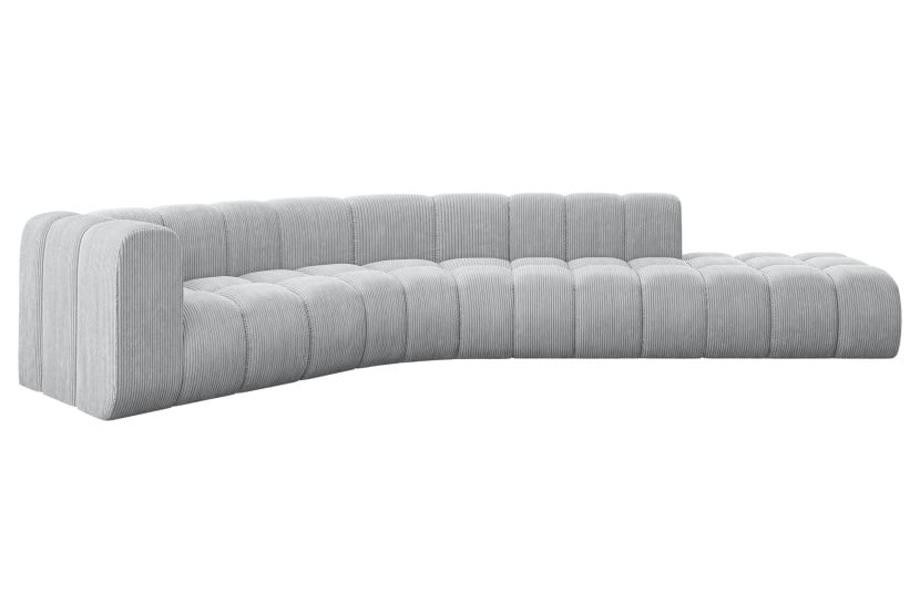 Narożnik lewostronny modułowy Tilmo-L1 - 399x194x70 cm Szary 758309