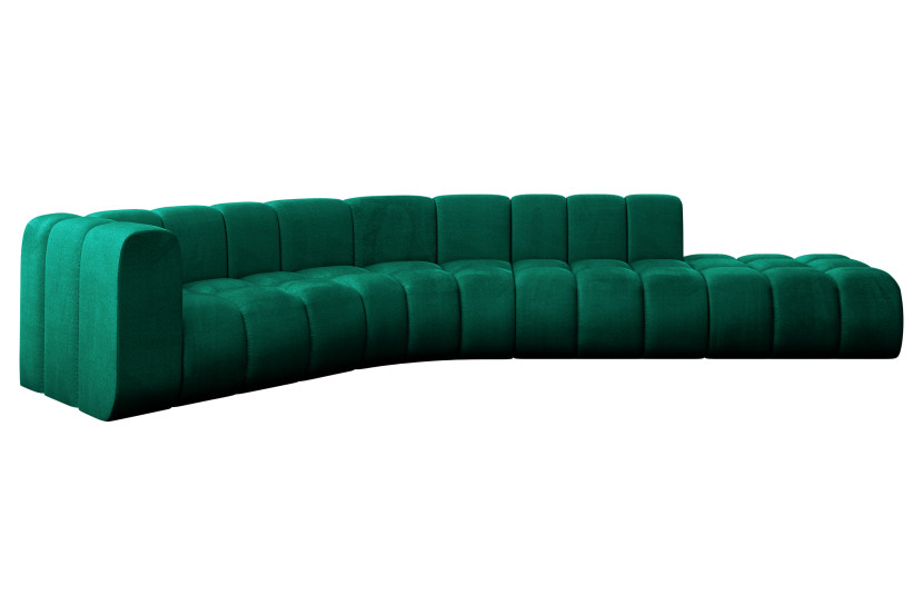 Narożnik lewostronny modułowy Tilmo-L1 - 399x194x70 cm Zielony 758606