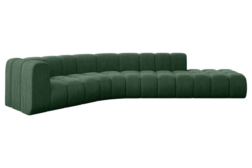 Narożnik lewostronny modułowy Tilmo-L1 - 399x194x70 cm Zielony 758218