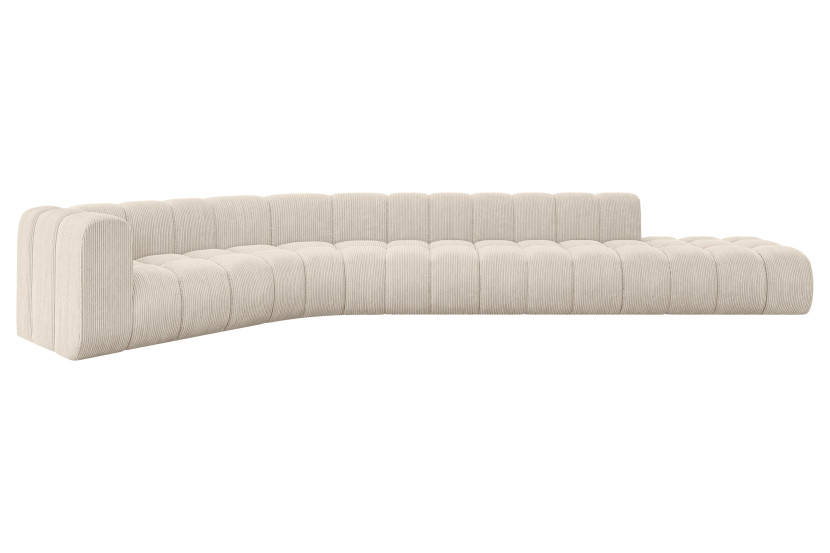 Narożnik lewostronny modułowy Tilmo-L2 - 490x194x70 cm Beżowy 758507