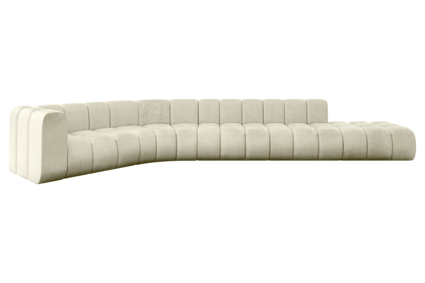 Narożnik lewostronny modułowy Tilmo-L2 - 490x194x70 cm Beżowy 758808