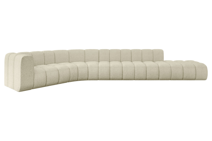Narożnik lewostronny modułowy Tilmo-L2 - 490x194x70 cm Beżowy 758505