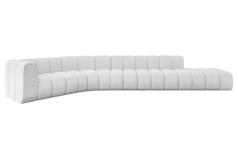 Narożnik lewostronny modułowy Tilmo-L2 - 490x194x70 cm Biały 758365