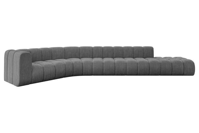 Narożnik lewostronny modułowy Tilmo-L2 - 490x194x70 cm Grafitowy 758807