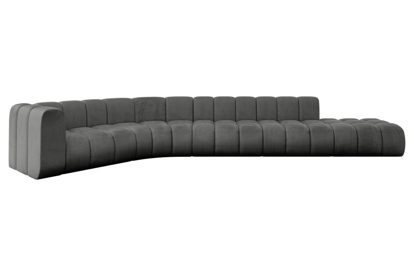 Narożnik lewostronny modułowy Tilmo-L2 - 490x194x70 cm Grafitowy 758635