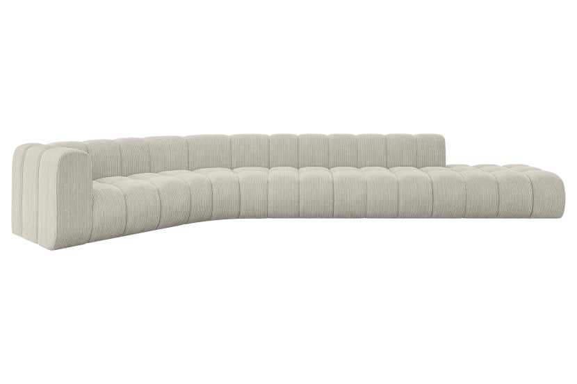 Narożnik lewostronny modułowy Tilmo-L2 - 490x194x70 cm Kremowy 758768