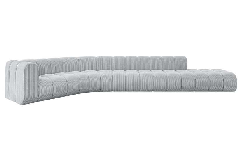 Narożnik lewostronny modułowy Tilmo-L2 - 490x194x70 cm Szary 758472