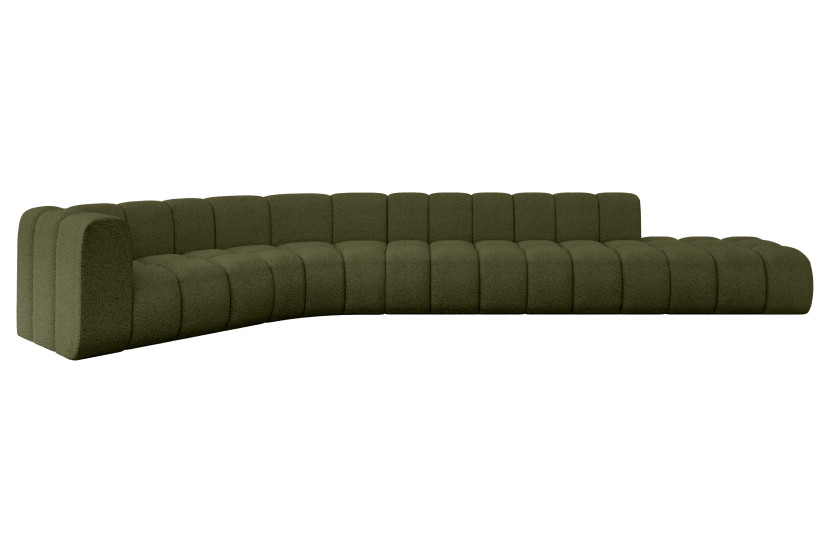 Narożnik lewostronny modułowy Tilmo-L2 - 490x194x70 cm Zielony 758870