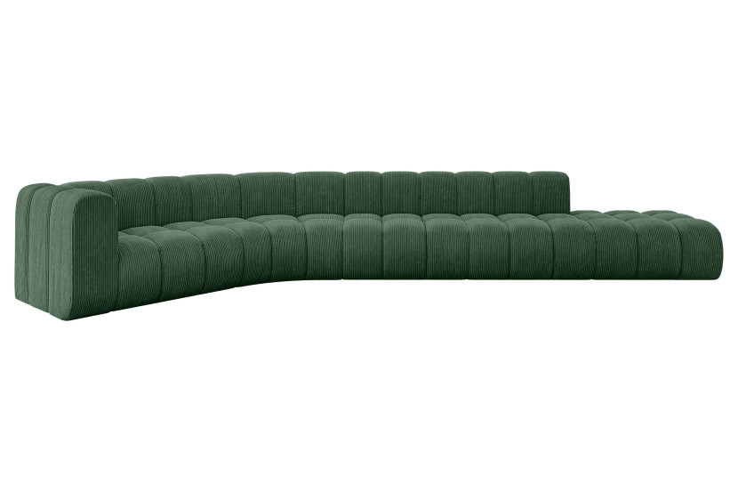 Narożnik lewostronny modułowy Tilmo-L2 - 490x194x70 cm Zielony 758827
