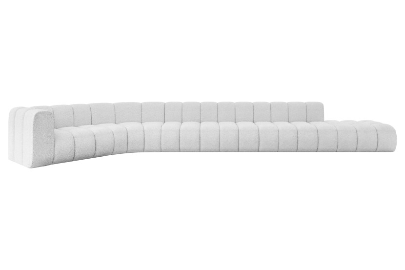 Narożnik lewostronny modułowy Tilmo-L3 - 581x194x70 cm Biały 758713