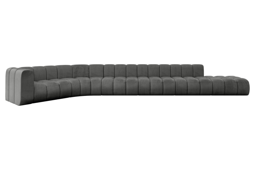 Narożnik lewostronny modułowy Tilmo-L3 - 581x194x70 cm Grafitowy 758479