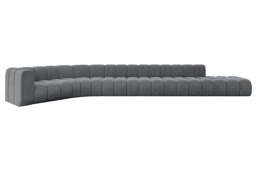 Narożnik lewostronny modułowy Tilmo-L3 - 581x194x70 cm Grafitowy 758244
