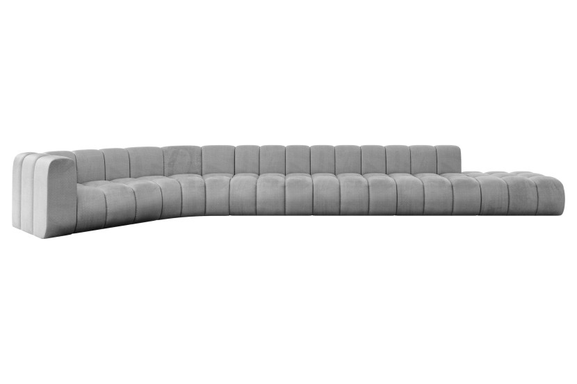 Narożnik lewostronny modułowy Tilmo-L3 - 581x194x70 cm Jasny szary 758427