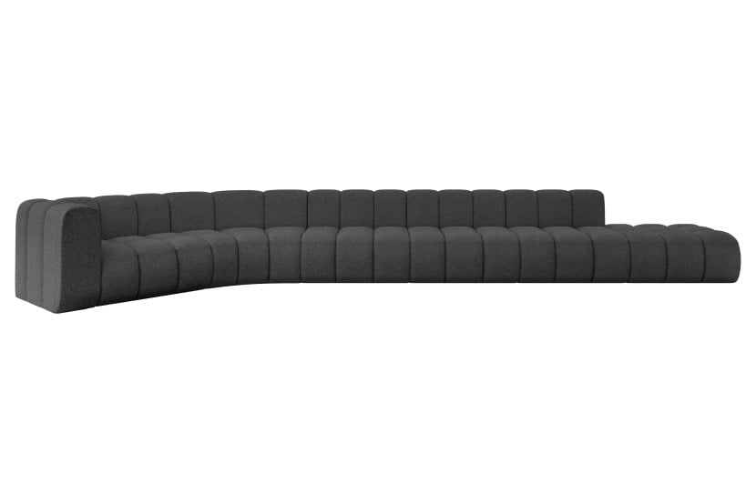 Narożnik lewostronny modułowy Tilmo-L3 - 581x194x70 cm Szary 758829