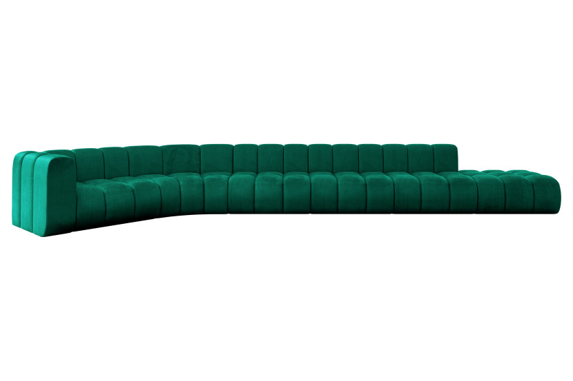 Narożnik lewostronny modułowy Tilmo-L3 - 581x194x70 cm Zielony 758650