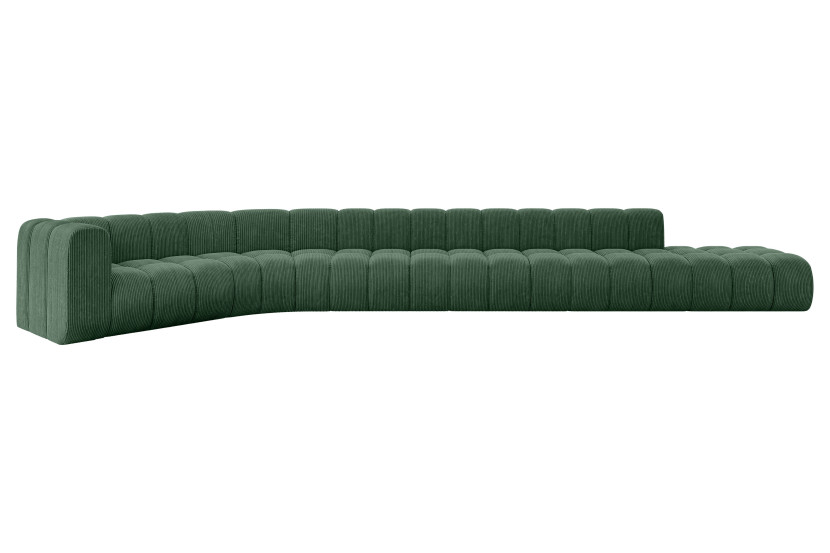 Narożnik lewostronny modułowy Tilmo-L3 - 581x194x70 cm Zielony 758139