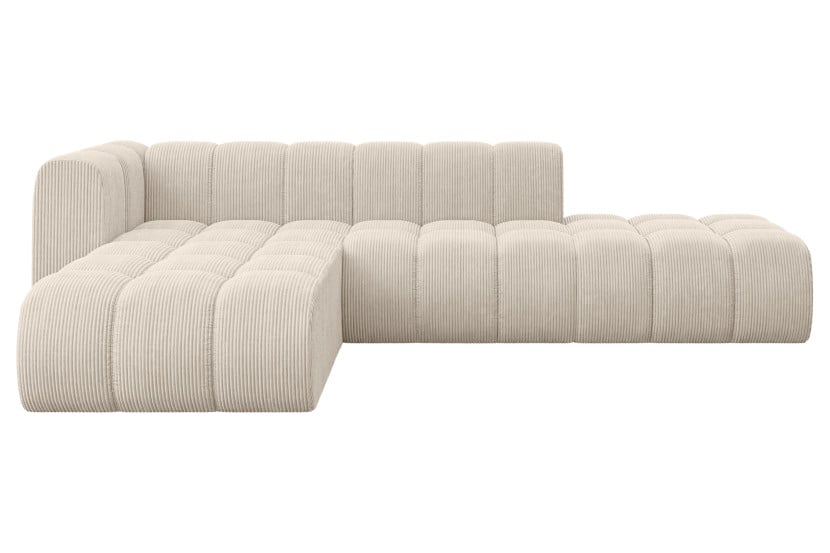 Narożnik lewostronny modułowy Zuvon-L1 - 296x177x70 cm Beżowy 758435