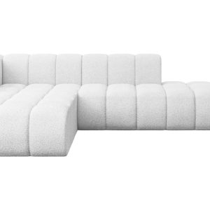 Narożnik lewostronny modułowy Zuvon-L1 – 296x177x70 cm Biały 758351 Narożnik lewostronny modułowy Zuvon-L1 – 296x177x70 cm Biały 758351