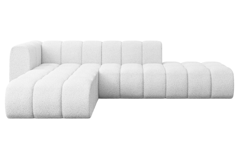 Narożnik lewostronny modułowy Zuvon-L1 - 296x177x70 cm Biały 758351