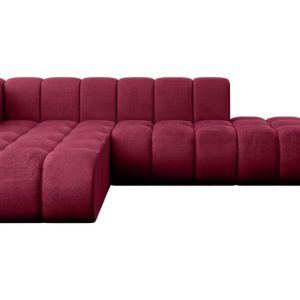 Narożnik lewostronny modułowy Zuvon-L1 – 296x177x70 cm Bordowy 758594 Narożnik lewostronny modułowy Zuvon-L1 – 296x177x70 cm Bordowy 758594